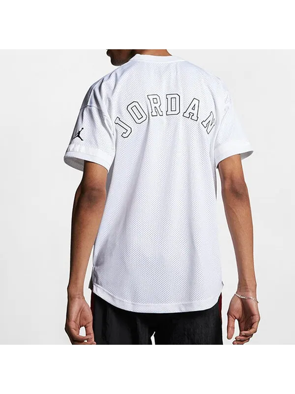 Футболка men's 23 flight mesh white jersey Air Jordan — изображение 3 из 4, белый