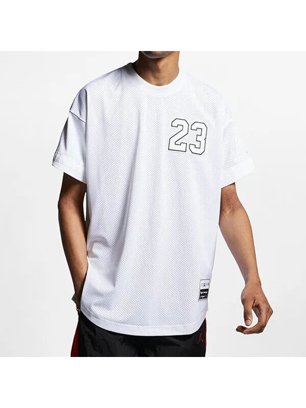 Футболка men's 23 flight mesh white jersey Air Jordan — изображение 4 из 4, белый