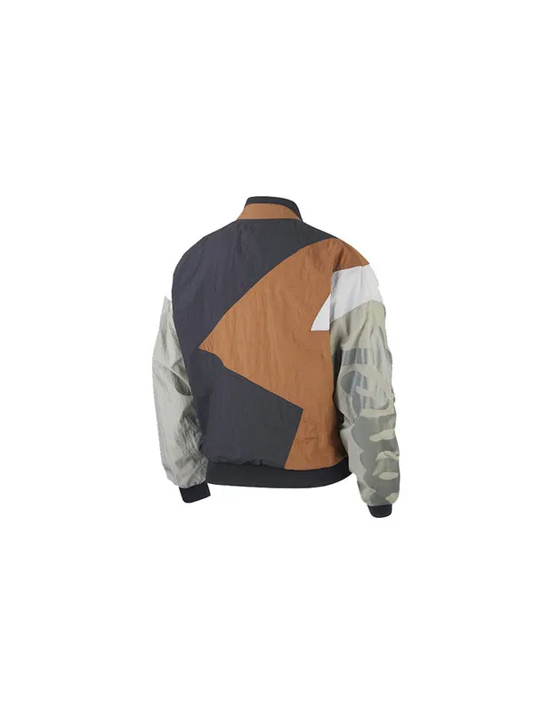 Куртка Air Jordan x Patta Bucket Jacket Colorblock 'Black Brown Gray' — изображение 2 из 2, черный/коричневый/серый
