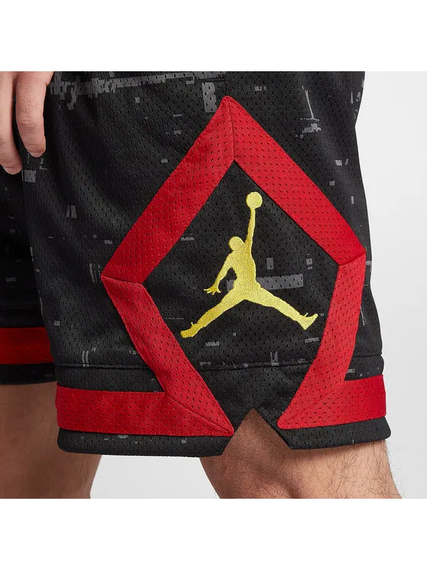 Шорты спортивная одежда последний снимок алмазный короткий Air Jordan — изображение 2 из 3, черный/красный