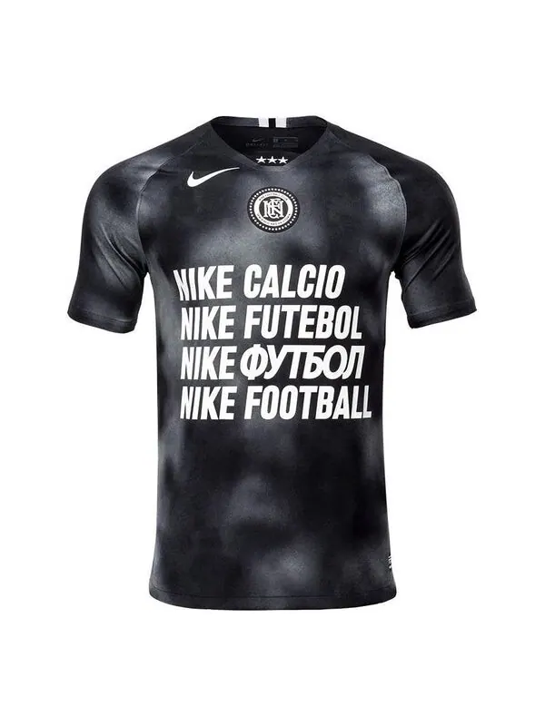 Футболка NIKE FC practice T-shirt 'Black' — изображение 1 из 4, черный/мульти