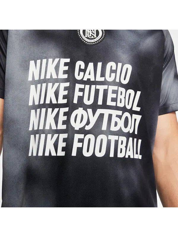 Футболка NIKE FC practice T-shirt 'Black' — изображение 4 из 4, черный/мульти