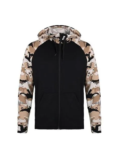 Куртка Men's Nike Camouflage Splicing Jacket Black — изображение 1 из 4, черный