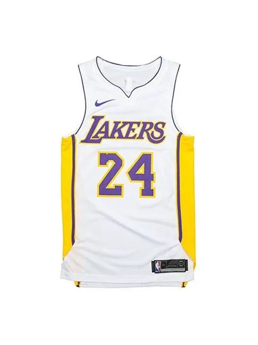 Спортивная футболка los angeles lakers kobe bryant 24 jersey white Nike — изображение 1 из 2, белый