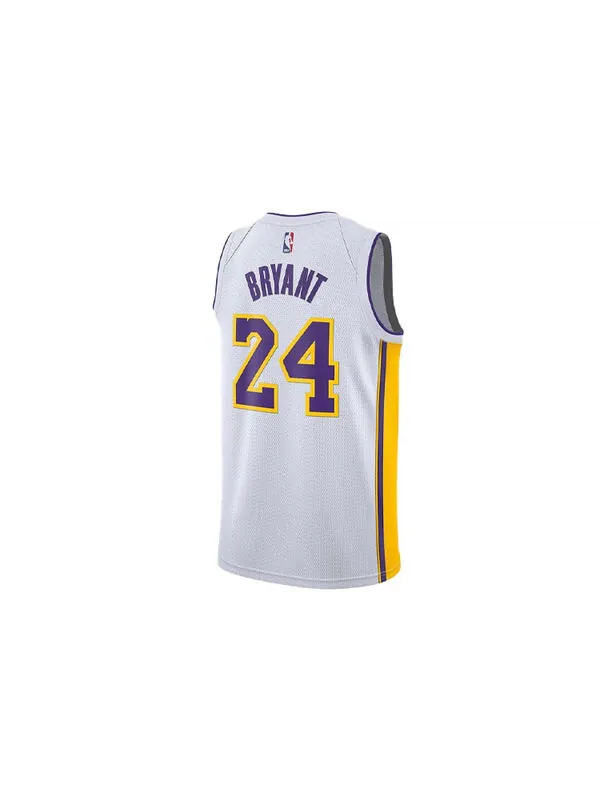 Спортивная футболка nba kobe bryant icon edition swingman lakers sw fan edition jersey white Nike — изображение 2 из 2