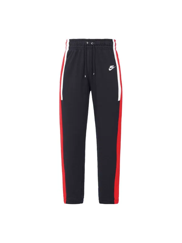Брюки men's retro splicing knit sports pants/trousers/joggers black Nike — изображение 1 из 4, мульти