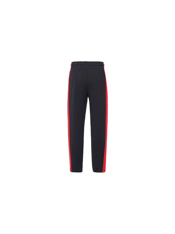 Брюки men's retro splicing knit sports pants/trousers/joggers black Nike — изображение 2 из 4, мульти