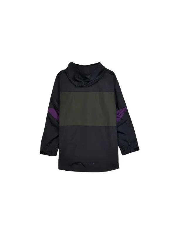 Куртка men's windproof colorblock outdoor jacket black purple 'black sequoia' Nike — изображение 2 из 3, черный