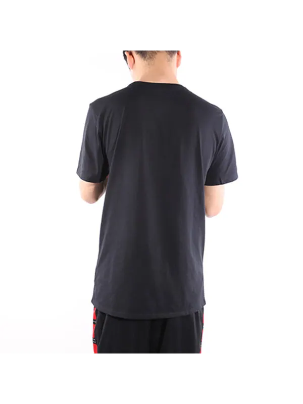 Футболка alphabet printing sports round neck short sleeve black Nike — изображение 4 из 4, черный