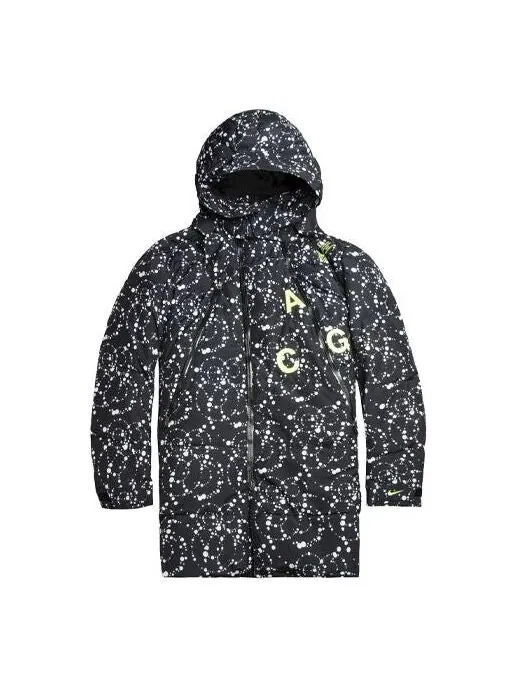 Пуховик Nike Lab ACG Down-Fill Parka 'Black White' — изображение 1 из 2, черный/белый
