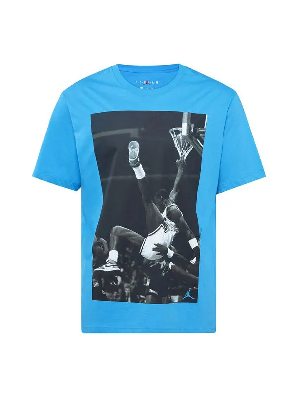 Футболка hangtime фотопечать короткий рукав Air Jordan — изображение 1 из 2, синий