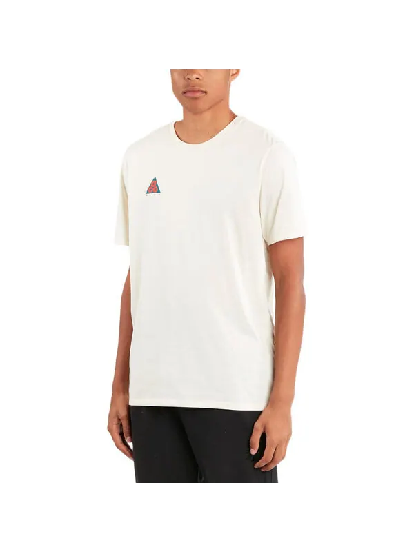 Футболка Men's Nike ACG Back Alphabet Printing Short Sleeve White T-Shirt — изображение 4 из 4, мульти