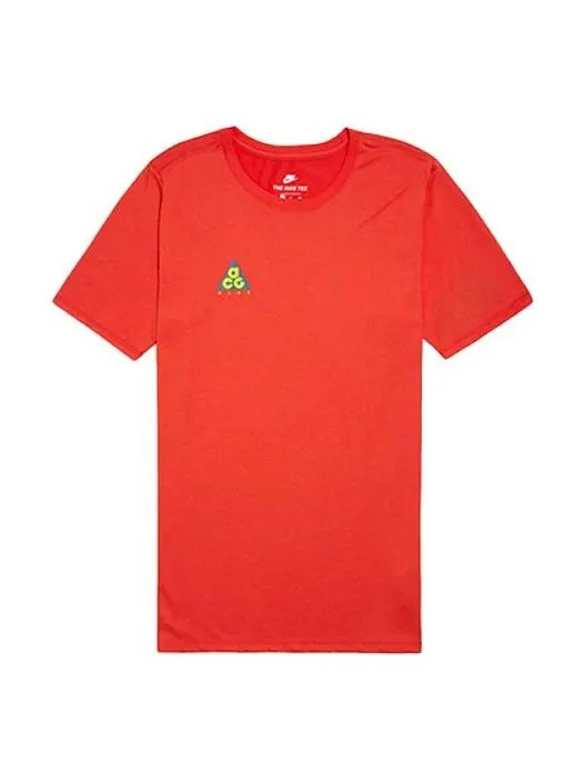 Футболка men's acg back printing short sleeve red t-shirt Nike — изображение 1 из 4, красный