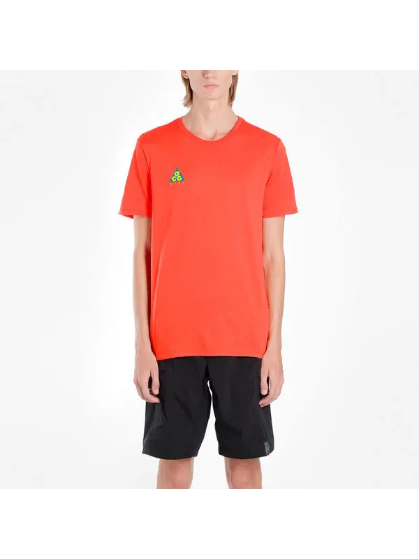 Футболка men's acg back printing short sleeve red t-shirt Nike — изображение 3 из 4, красный