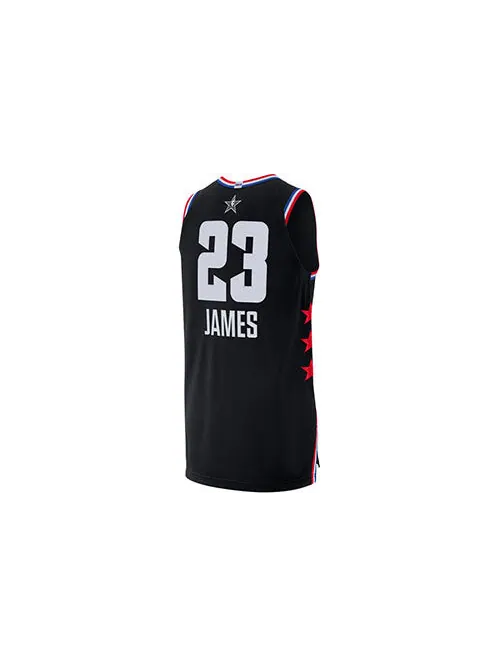 Майка Air Jordan NBA Los Angeles Lakers ( AU ) 2019 All-Star LeBron James No. 23 Jersey Black — изображение 2 из 2, черный