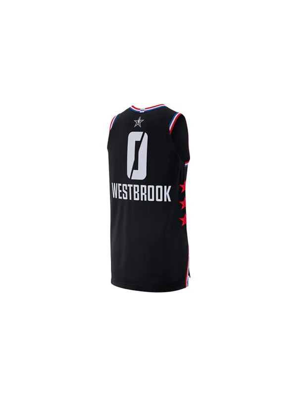 Футболка 2019 года, футболка all star westbrook для мужчин, Air Jordan — изображение 2 из 2, черный