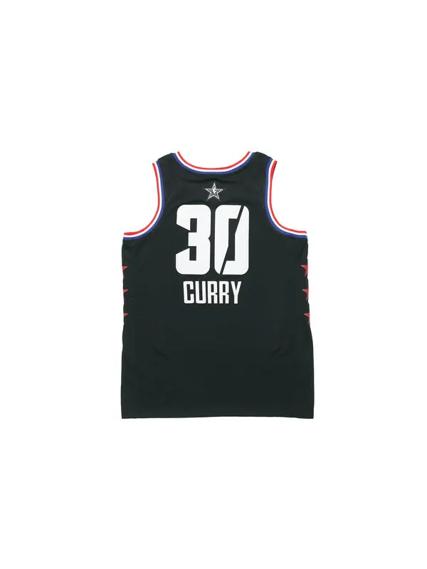Футболка Golden State Warriors Swingman Jersey Стивен Карри All Star Edition Air Jordan — изображение 2 из 2, черный
