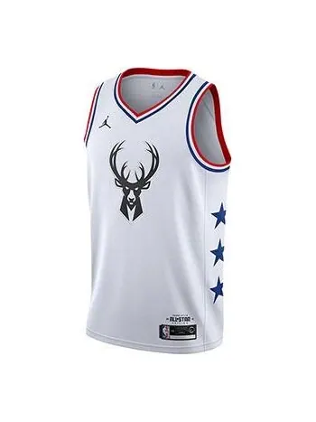 Спортивная футболка nba 2019 all-star milwaukee bucks giannis antetokounmpo jersey 'white' Nike — изображение 1 из 2, белый