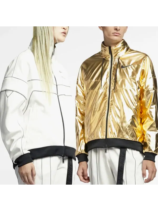 Куртка x ambush nrg midlayer 'phantom gold foil white' Nike — изображение 4 из 4, белый/золотистый/черный