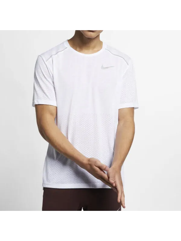Футболка rise 365 short-sleeve running top men white Nike — изображение 3 из 4, белый