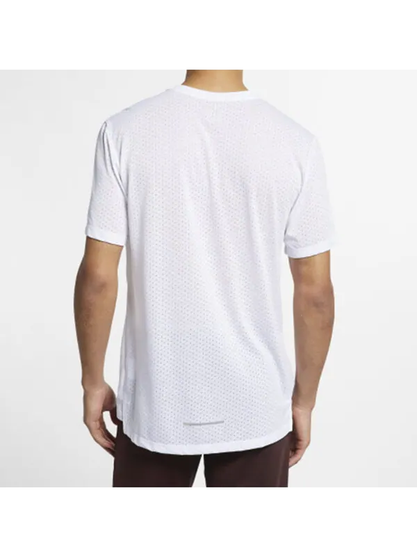 Футболка rise 365 short-sleeve running top men white Nike — изображение 4 из 4, белый