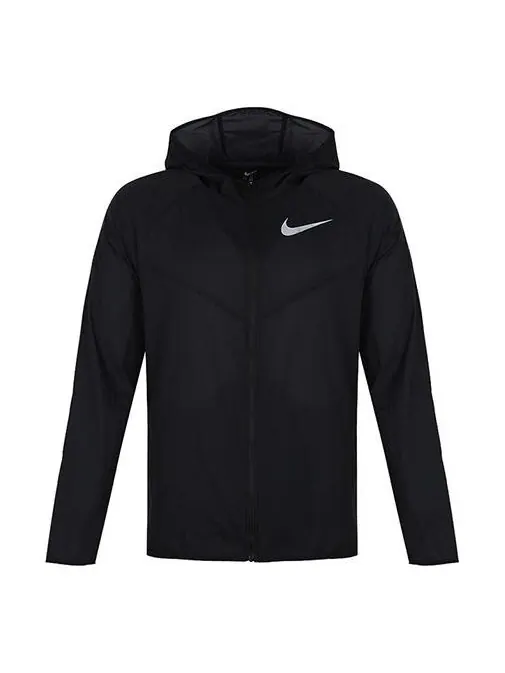 Куртка Nike WindRunner Running Sports Windproof Jacket Black — изображение 1 из 4, черный