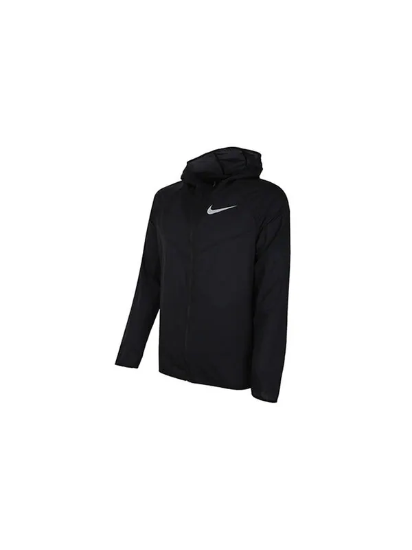 Куртка Nike WindRunner Running Sports Windproof Jacket Black — изображение 2 из 4, черный