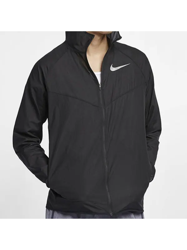 Куртка Nike WindRunner Running Sports Windproof Jacket Black — изображение 4 из 4, черный