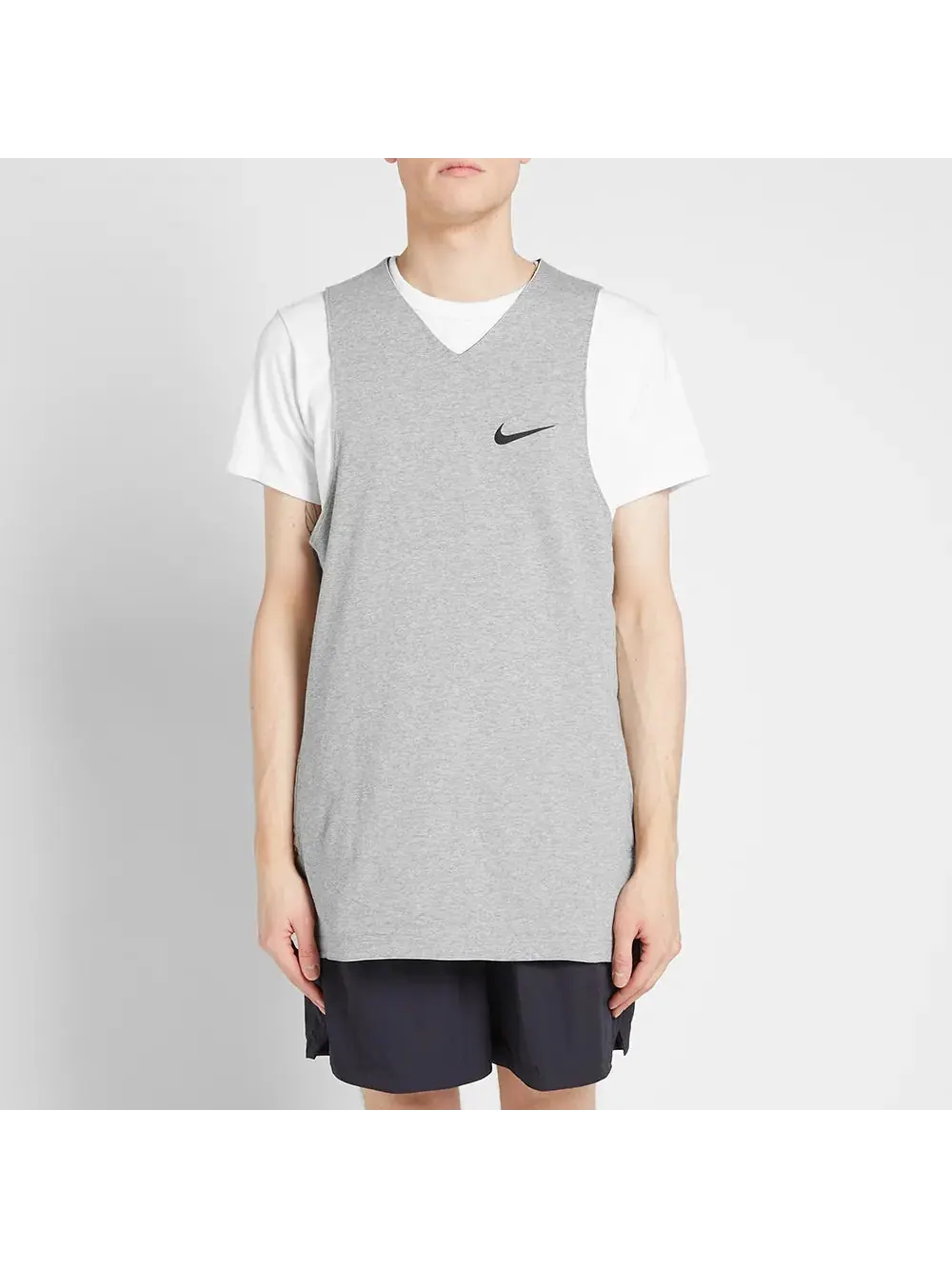 Джерси Nike x Fear of God Reversible Jersey 'Summit White/Dark Heather Grey' — изображение 4 из 9, серый