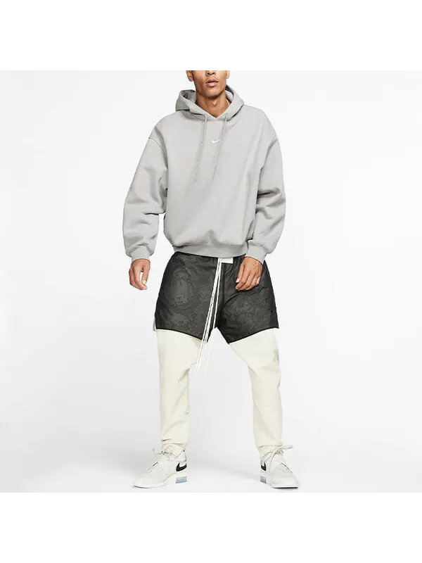 Толстовка men's x fear of god crossover fleece stay warm gray pullover Nike — изображение 3 из 4, серый