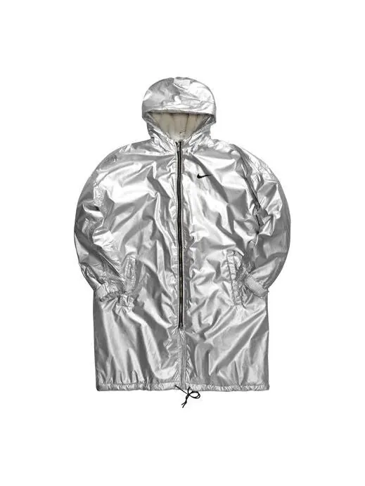 Куртка nrg ti parka x fear of god jacket 'metalic silver' Nike — изображение 1 из 4, металлик серебристый