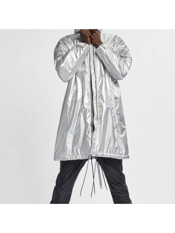 Куртка nrg ti parka x fear of god jacket 'metalic silver' Nike — изображение 2 из 4, металлик серебристый