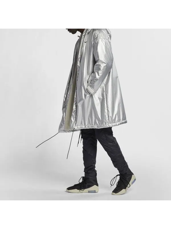 Куртка nrg ti parka x fear of god jacket 'metalic silver' Nike — изображение 4 из 4, металлик серебристый