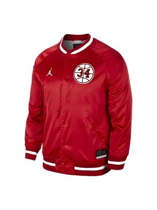 Куртка Men's Air Jordan Thin And Light Mesh Baseball Jacket 34 Red — изображение 1 из 2, красный