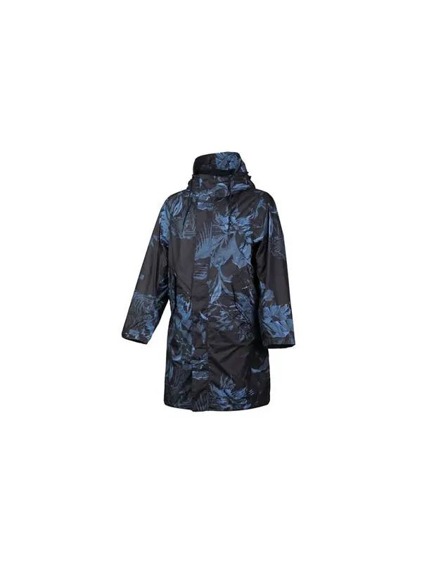 Куртка Nike Nsw Parka Aop Woven Printing mid-length hooded Jacket Blue Black Blueblack — изображение 3 из 4, сине-черный