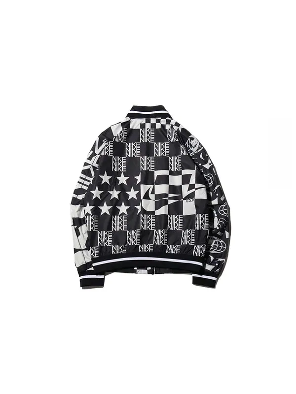 Куртка sportswear jacket 'checkerboard' Nike — изображение 2 из 4, белый