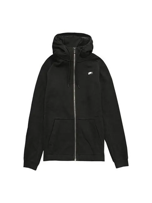 Куртка Nike Athleisure Casual Sports Cozy Wear-resistant Hooded Jacket Black — изображение 1 из 4, черный