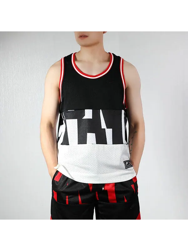 Спортивная футболка air mesh basketball sports top men black Nike — изображение 3 из 4, черный