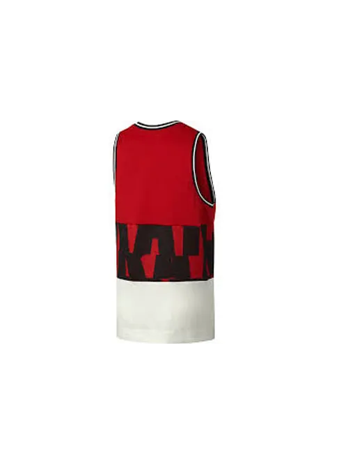 Спортивная футболка air mesh basketball sports vest large red Nike — изображение 2 из 4, красный