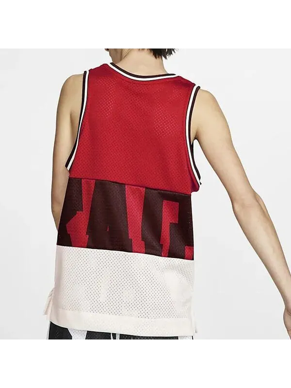 Спортивная футболка air mesh basketball sports vest large red Nike — изображение 4 из 4, красный