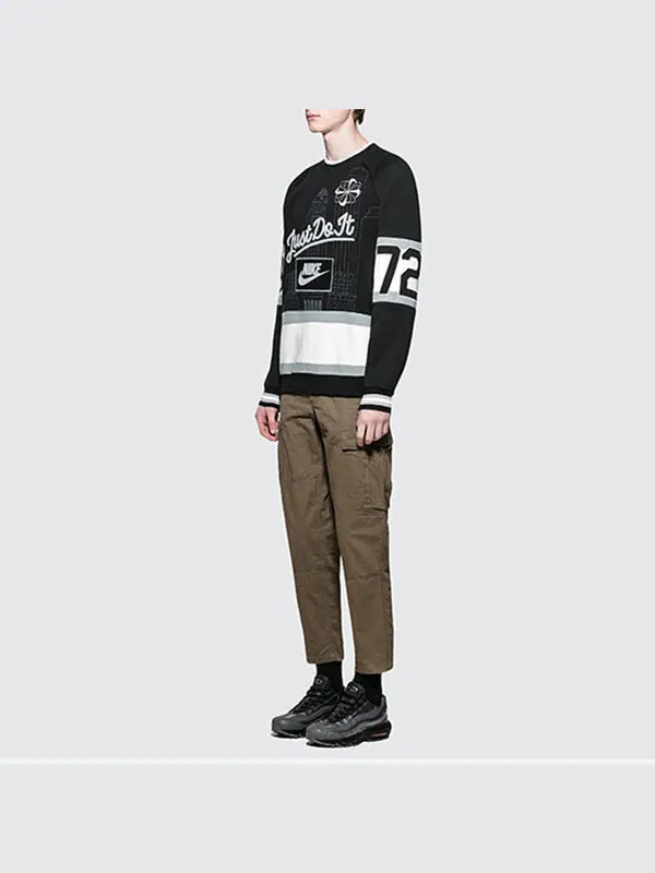 Толстовка Men's Nike City Version Los Angeles Splicing Limited Black — изображение 3 из 4, черный//серый