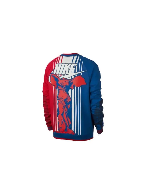 Толстовка men's city version multicolor splicing red blue 'team royal university red summit white' Nike — изображение 2 из 4