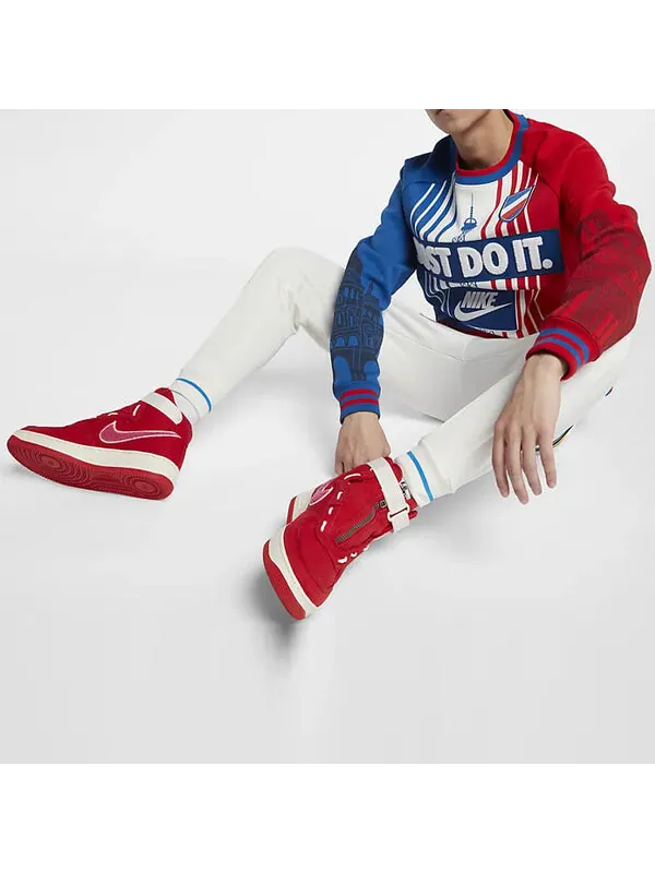 Толстовка men's city version multicolor splicing red blue 'team royal university red summit white' Nike — изображение 3 из 4