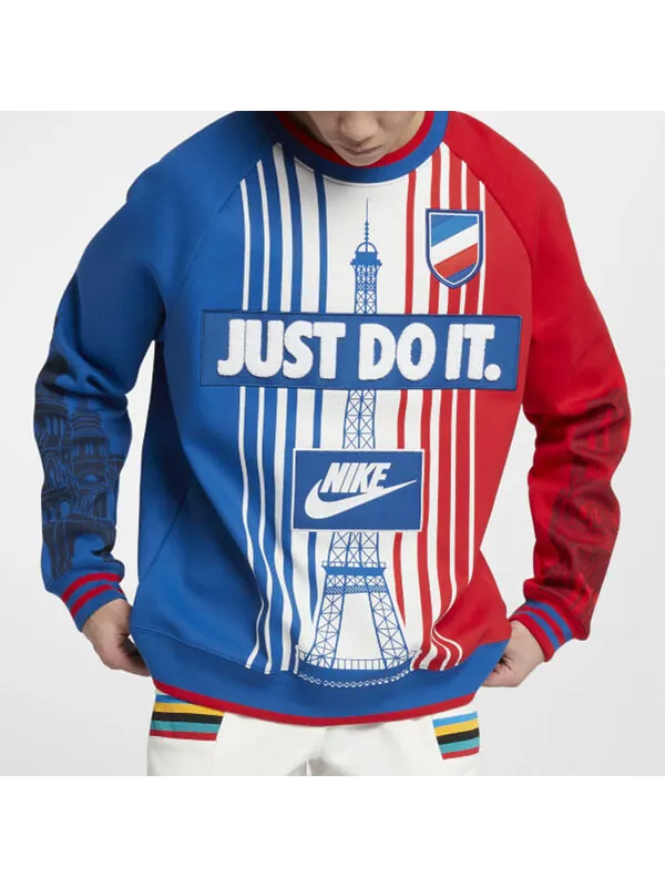 Толстовка men's city version multicolor splicing red blue 'team royal university red summit white' Nike — изображение 4 из 4