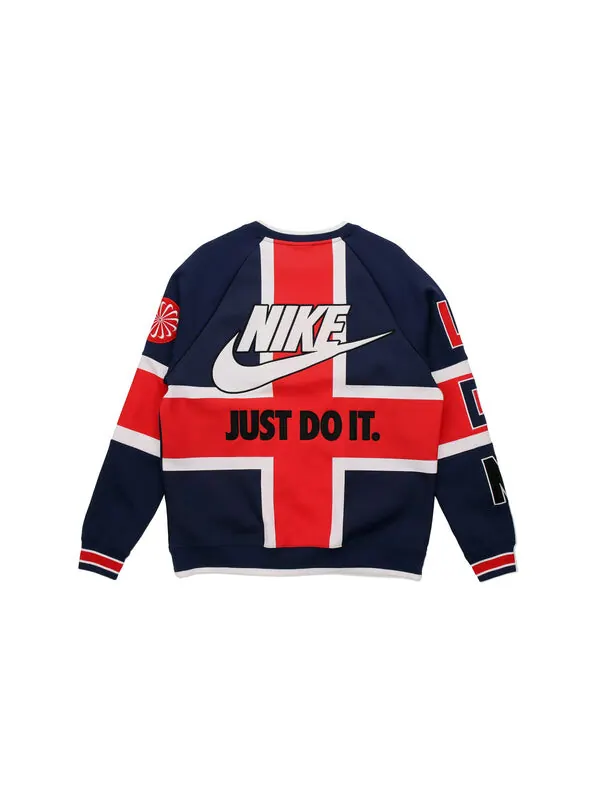 Толстовка Men's Nike City Limited London Multicolor Splicing Red Blue 'Midnight Navy White — изображение 2 из 4
