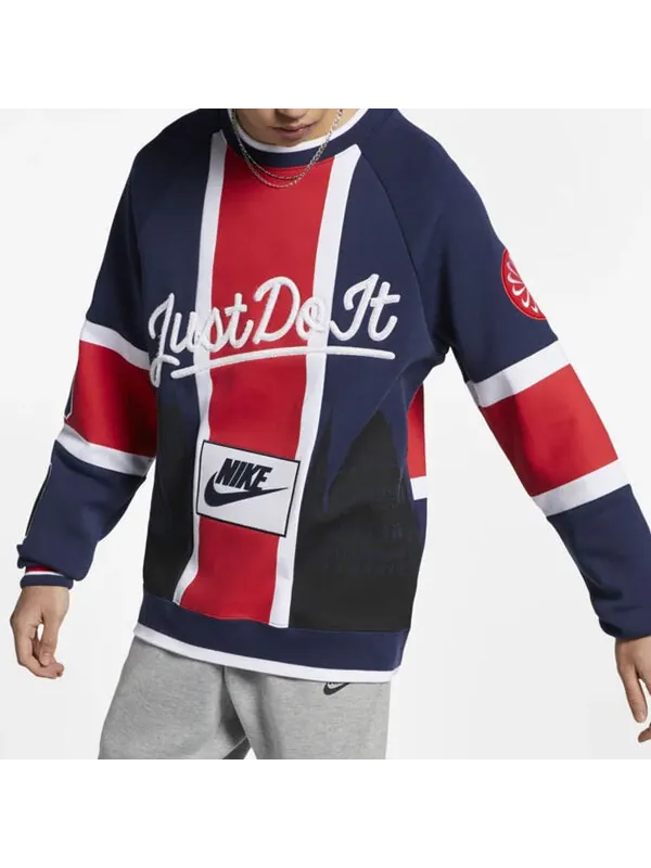 Толстовка Men's Nike City Limited London Multicolor Splicing Red Blue 'Midnight Navy White — изображение 3 из 4