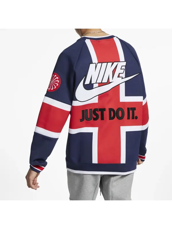 Толстовка Men's Nike City Limited London Multicolor Splicing Red Blue 'Midnight Navy White — изображение 4 из 4