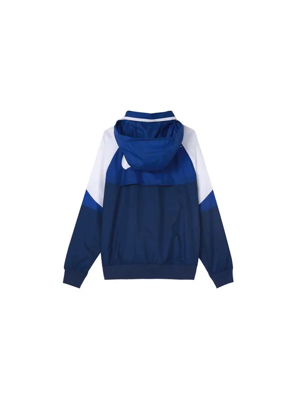 Куртка Men's Nike Casual Windproof Hooded Blue Jacket — изображение 2 из 4, синий