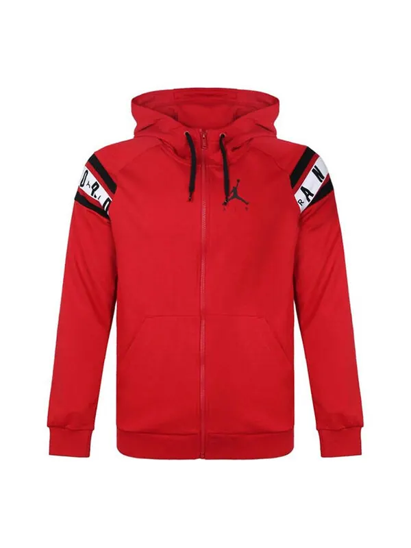 Куртка Air Jordan Casual Sports Long Sleeves Hooded Jacket Red — изображение 1 из 4, красный