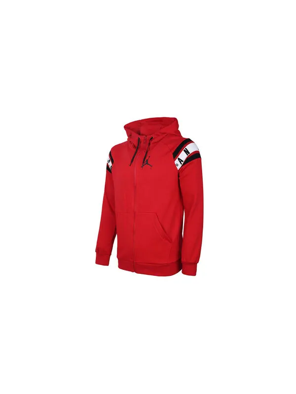 Куртка Air Jordan Casual Sports Long Sleeves Hooded Jacket Red — изображение 3 из 4, красный